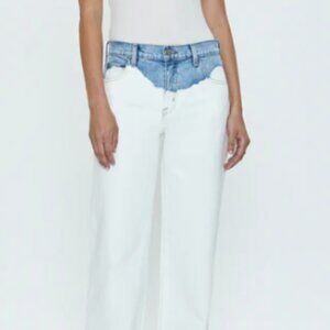 DENIM JEAN BOBBIE MID RISE LOOSE STRAIGHT - TIDAL WAVE